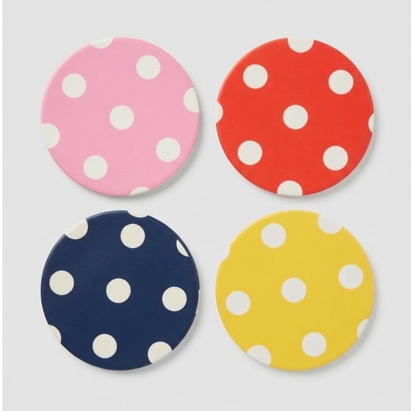 Kate Spade New York Other - Kate Spade New York Polka Dot Coaster Set 7 Pack Whimsicore Whimsycore Colorful